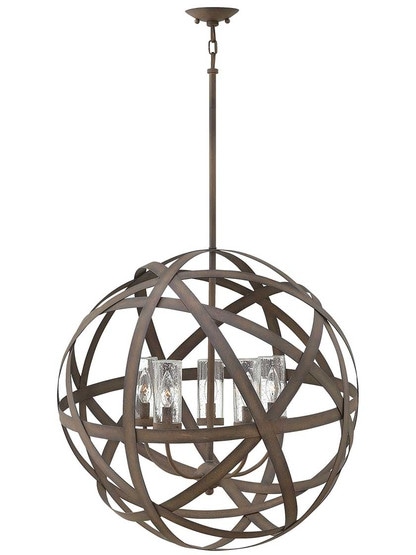 Carson Large Exterior Pendant in Vintage Iron.